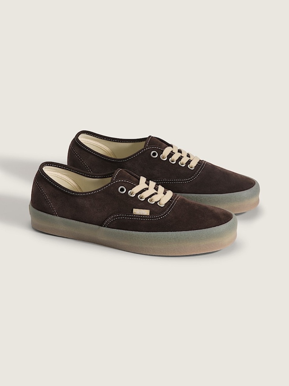 🆕 Vans Authentic Demitasse Brown Sneakers Men 9, 9.5, 10.5 Classic Skate Shoe